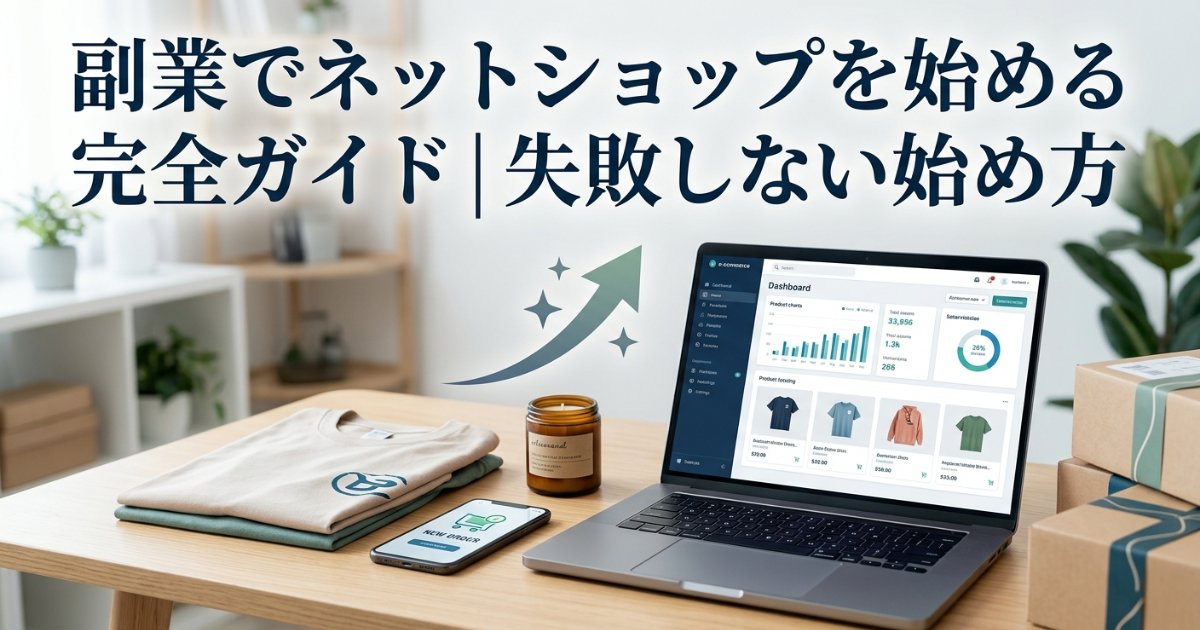 副業でネットショップを始める完全ガイド|失敗しない始め方
