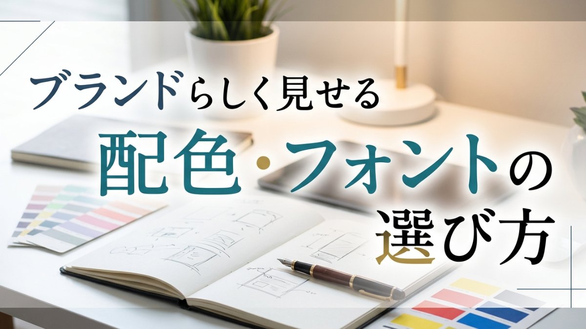 無料でもブランドらしく見せる配色・フォントの選び方