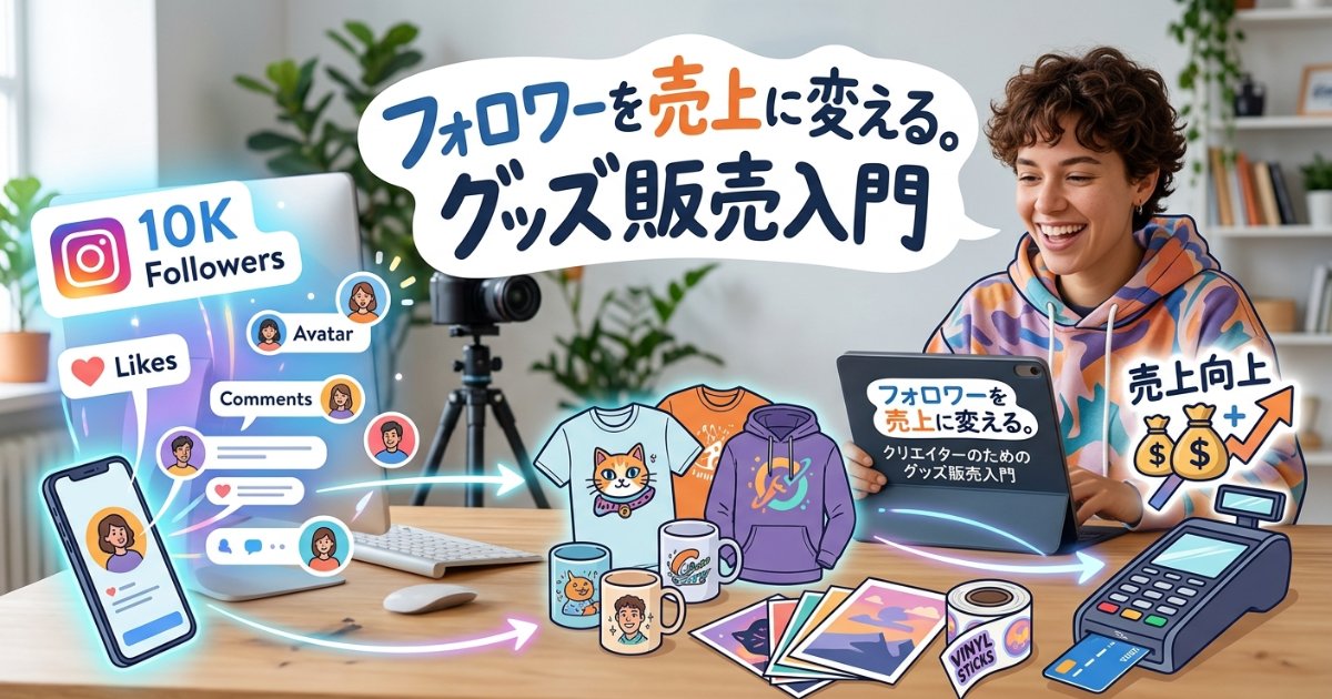 フォロワーを売上に変える。クリエイターのためのグッズ販売入門